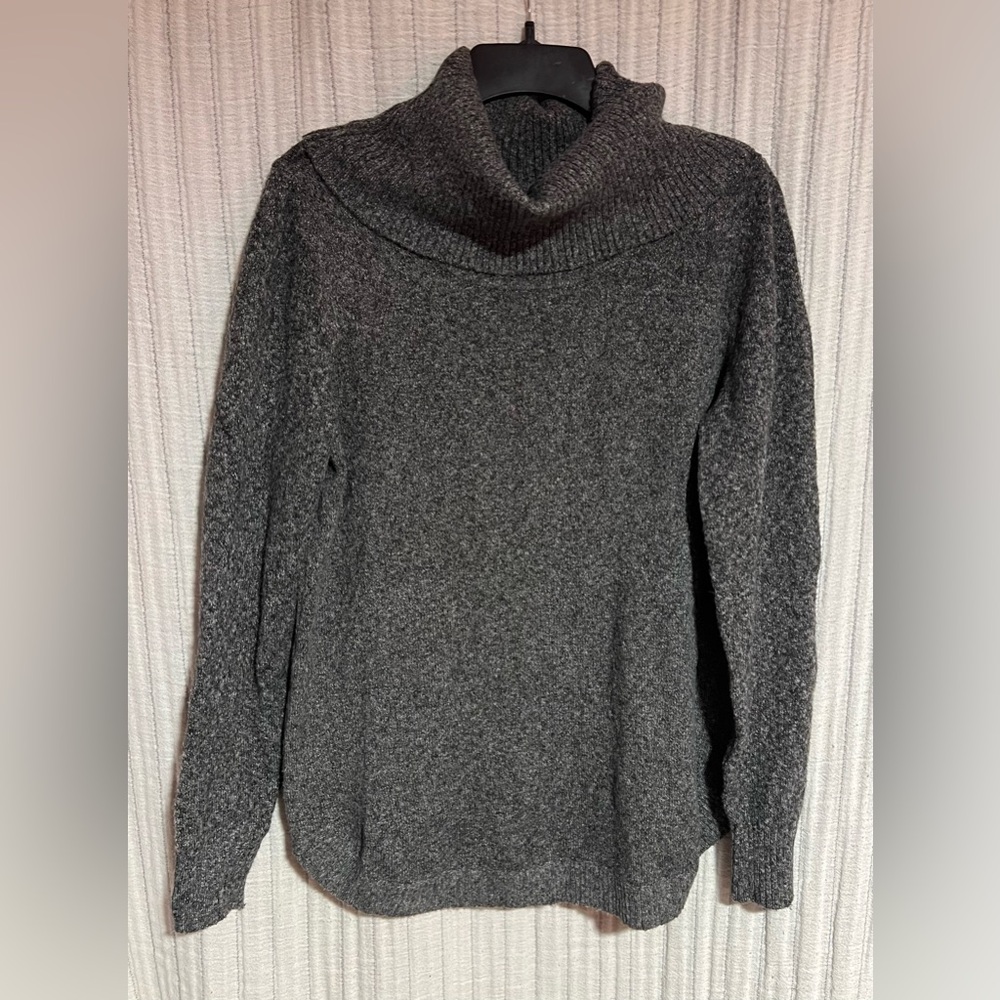 Tahari Charcoal Cowl Neck Sweater